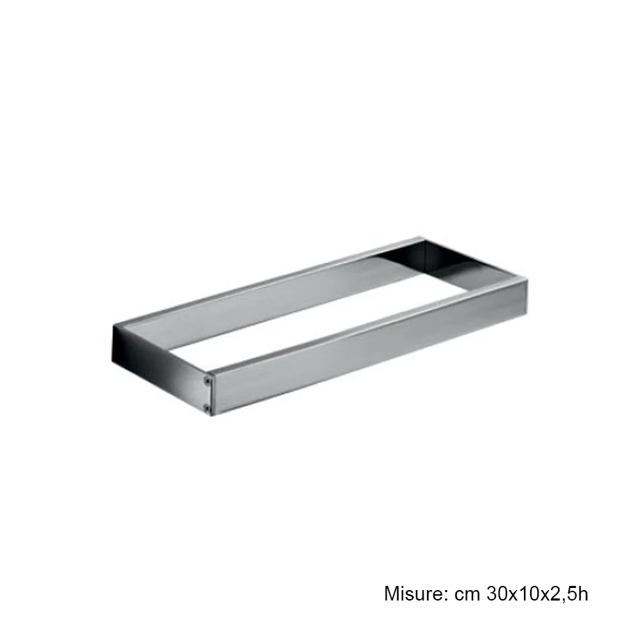 Towel holder or accessory holder 300 mm chrome-plated messing Skuara Lineabeta