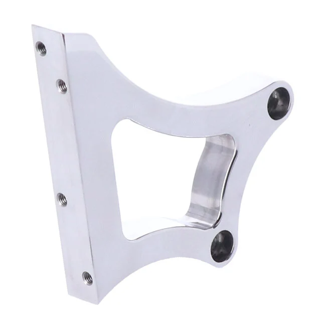 Cpv, Sólo Soporte Para Porta Matrículas (Montaje Lateral) Aluminio Pulido Para Harley Davidson met Telescoop Steel