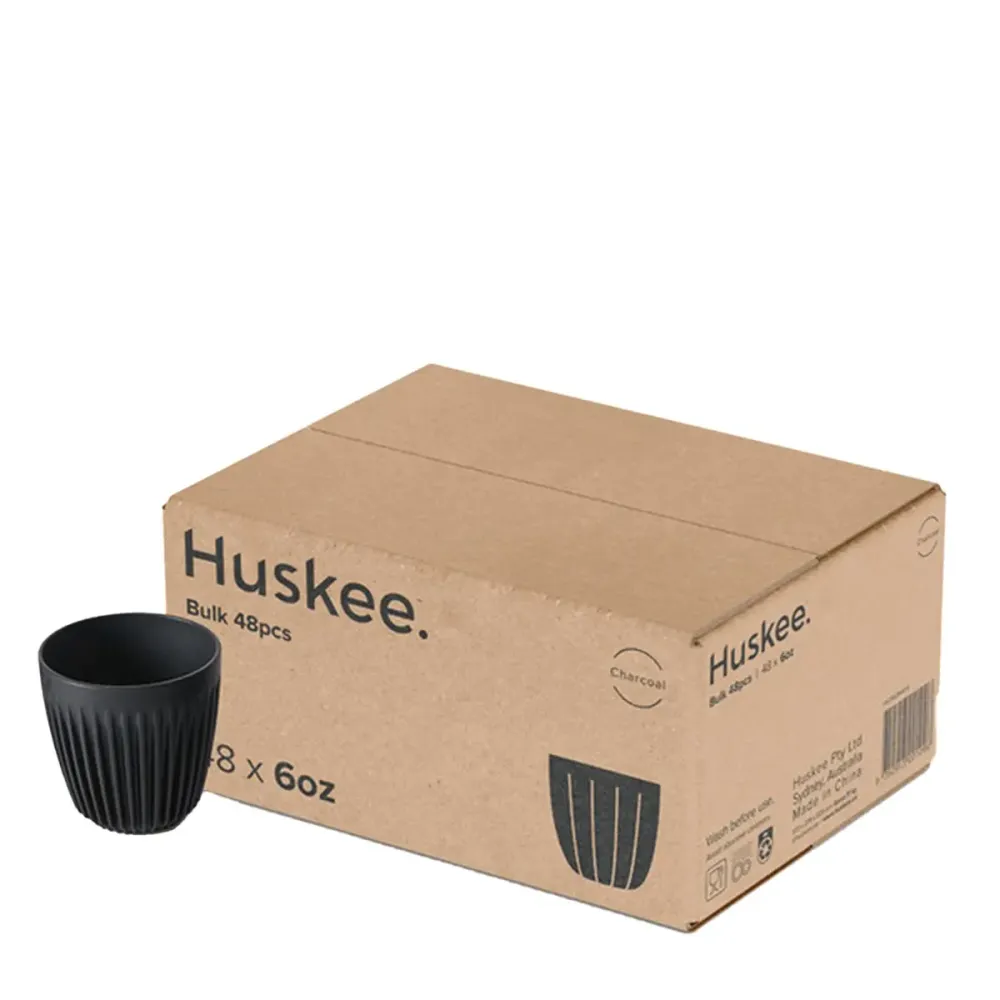Mok 6oz Houtskool 48 stuks