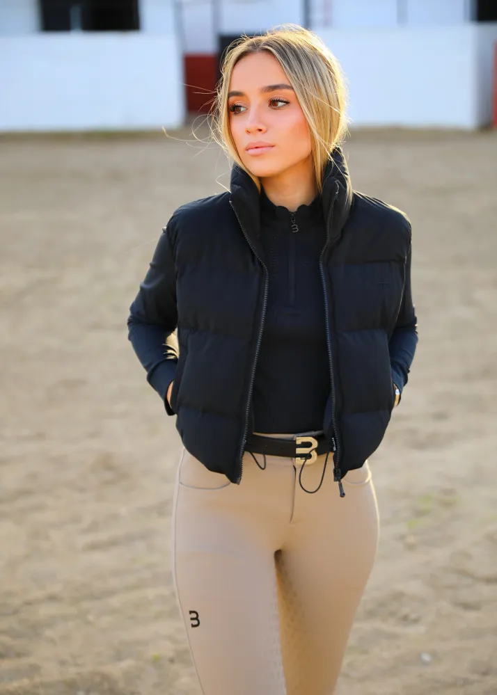 Zwart Mesh Base Layer Bullet Equestrian Design