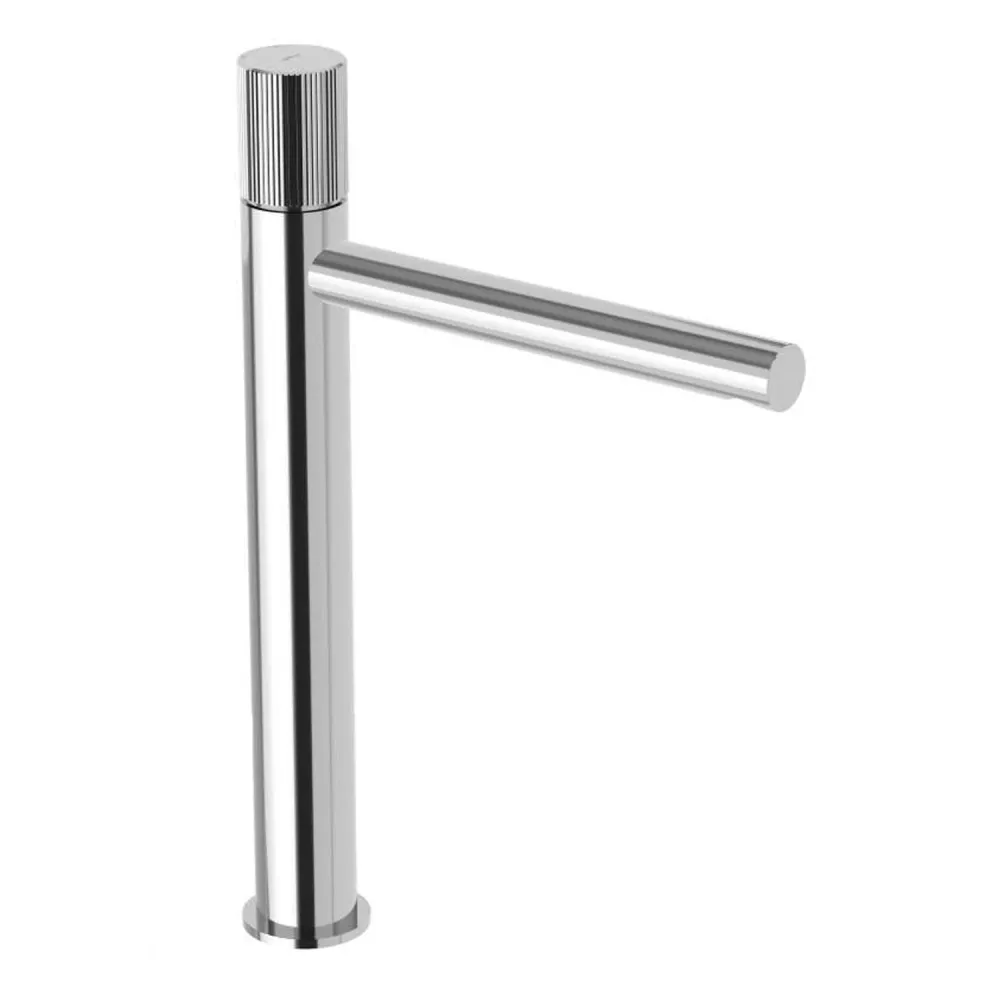 Tall basin mixer click clack drain Paffoni Jo chrome-plated