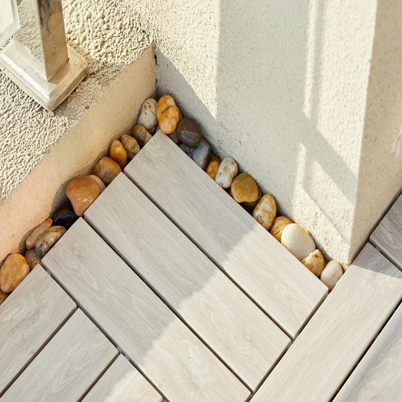 Actueel Style Wood Flooring Non-slip Rectangle Outdoor Wood Flooring Gray