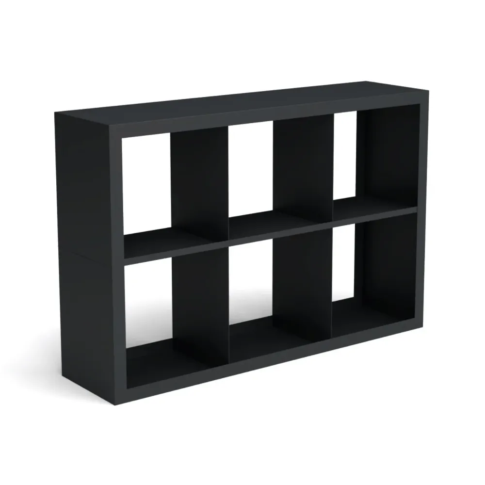 Stalen houtopslag met 6 vakken 150x38,5x100 cm