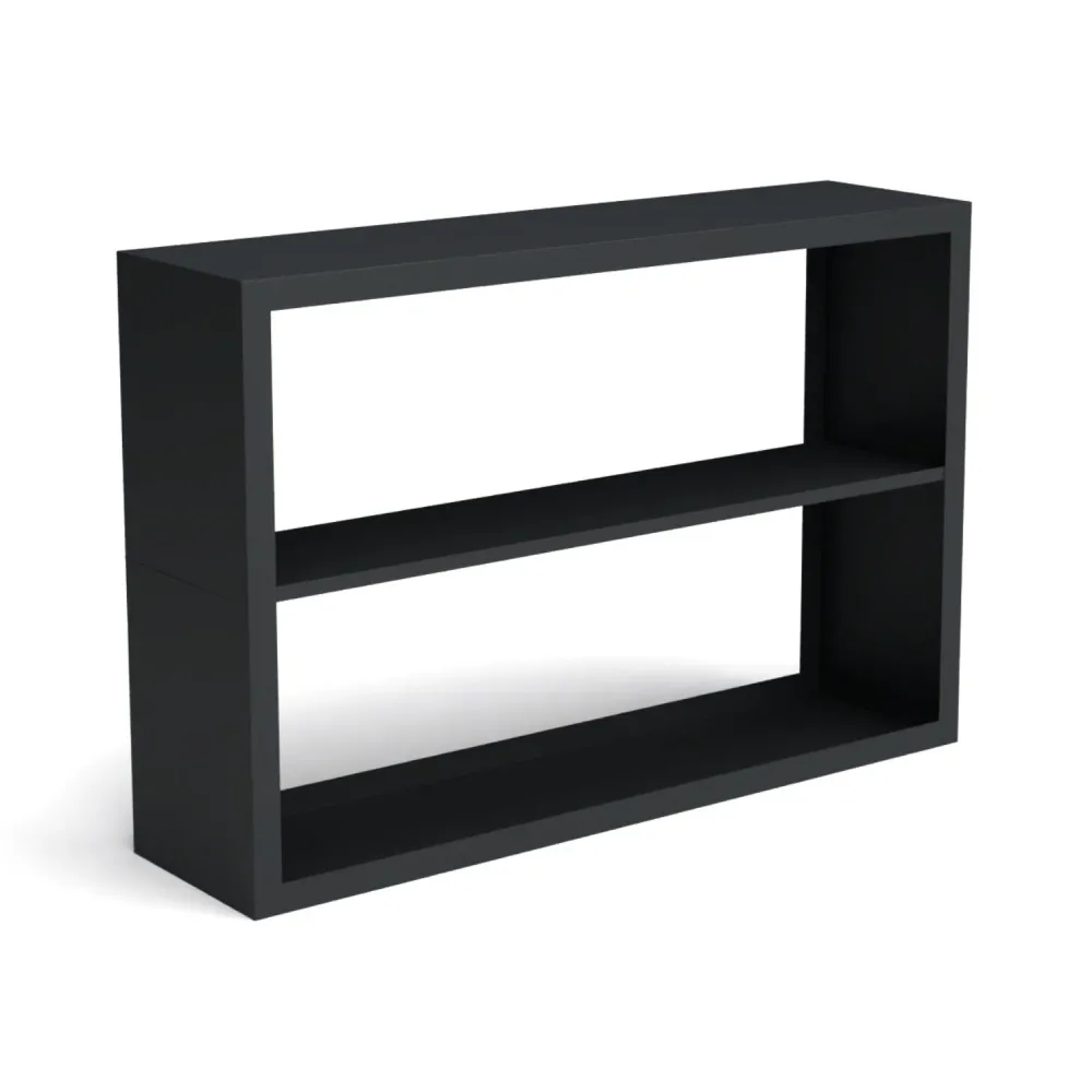 Stalen houtopslag met 2 vakken 150x38,5x100 cm