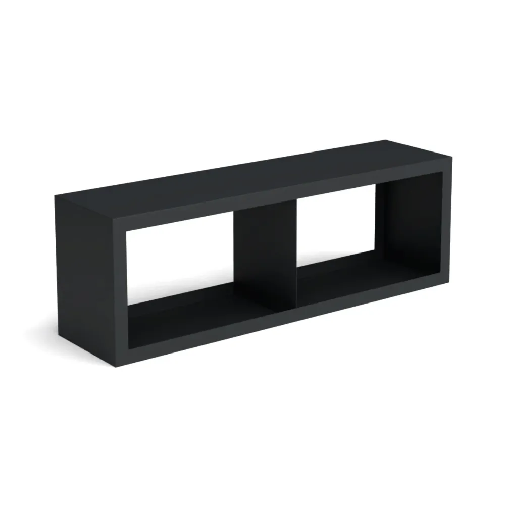 Stalen houtopslag met 2 vakken 150x38,5x50 cm