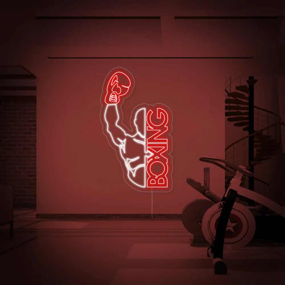 "Boxing, Man" Neon Verlichting