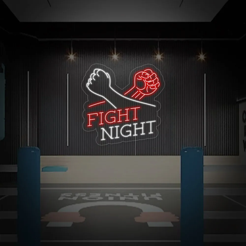"Fight Night" Neon Verlichting