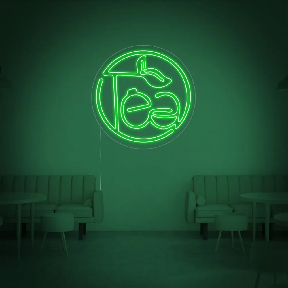 "Groene thee, Tea" Neon Verlichting