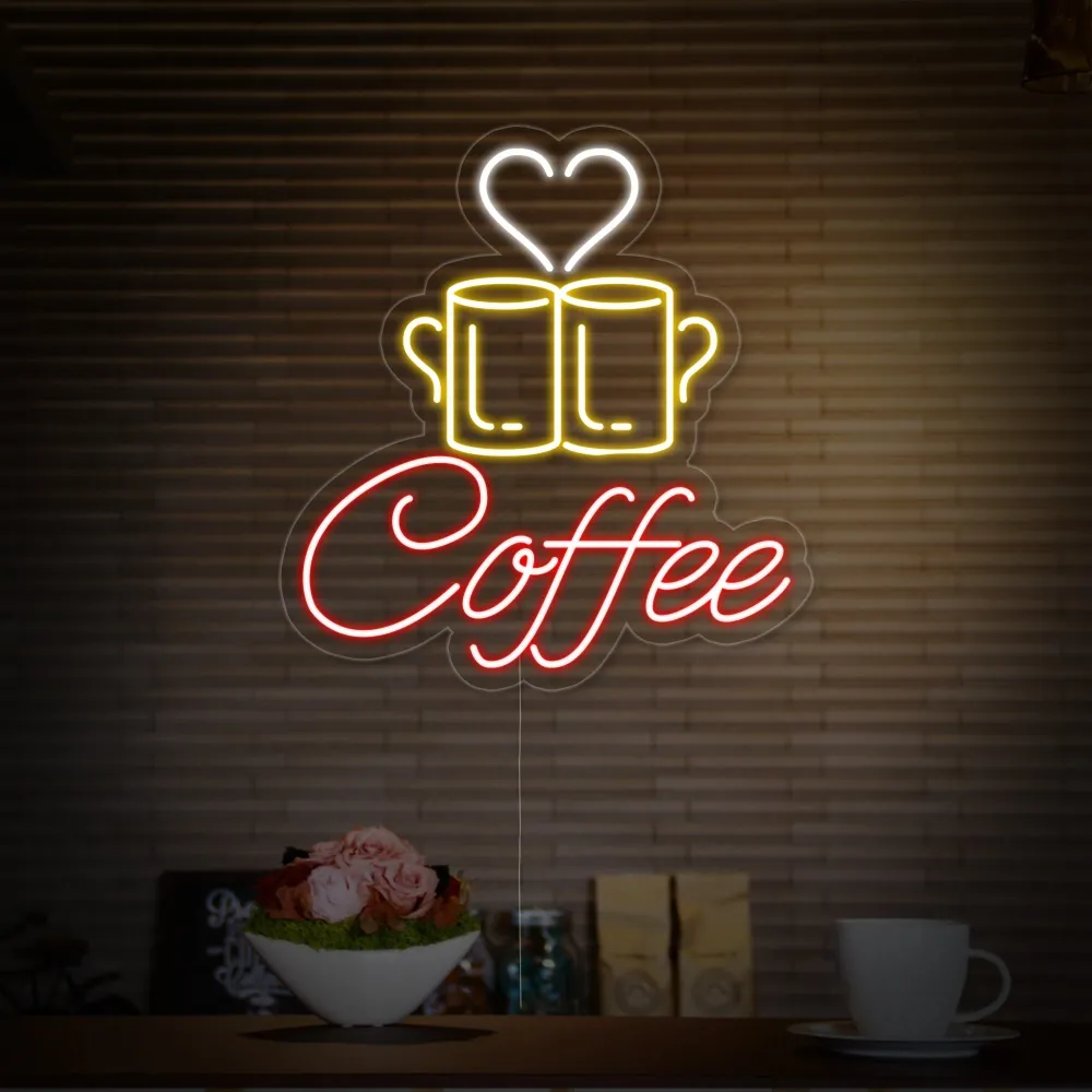"Een paar kopjes, Coffee" Neon Verlichting HAPPYNEON8