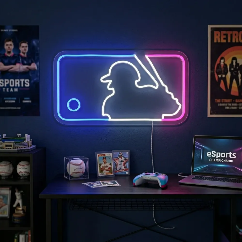 "Honkbal Spelen" Neon Verlichting