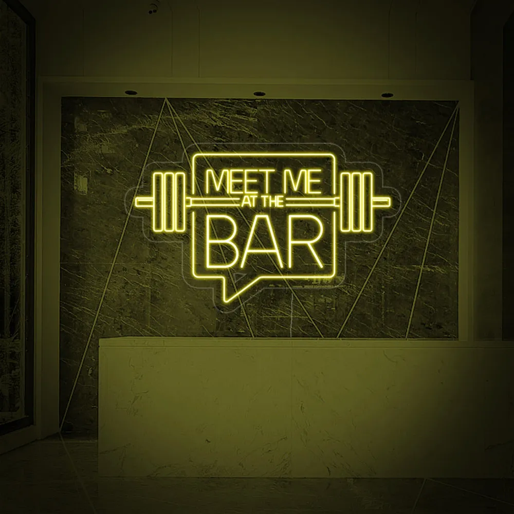 "Meet Me At Bar Sportschool" Neon Verlichting