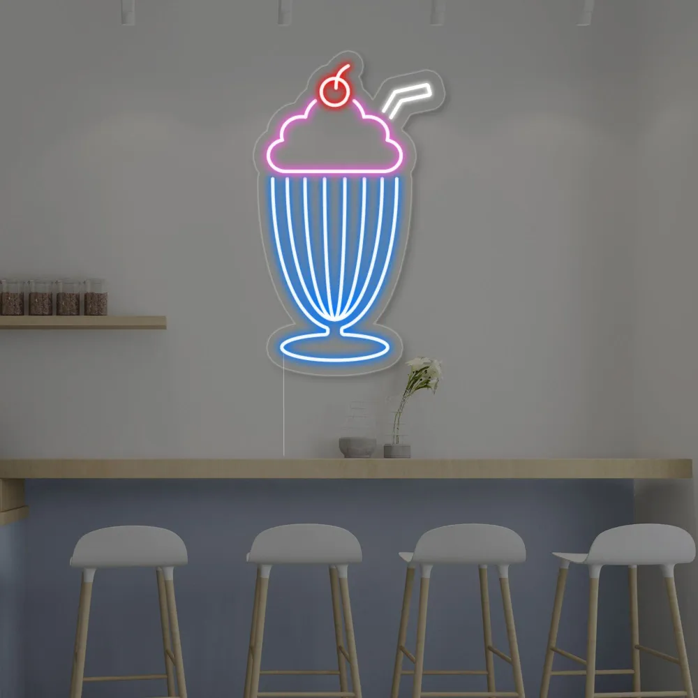 "Milkshake" Neon Verlichting