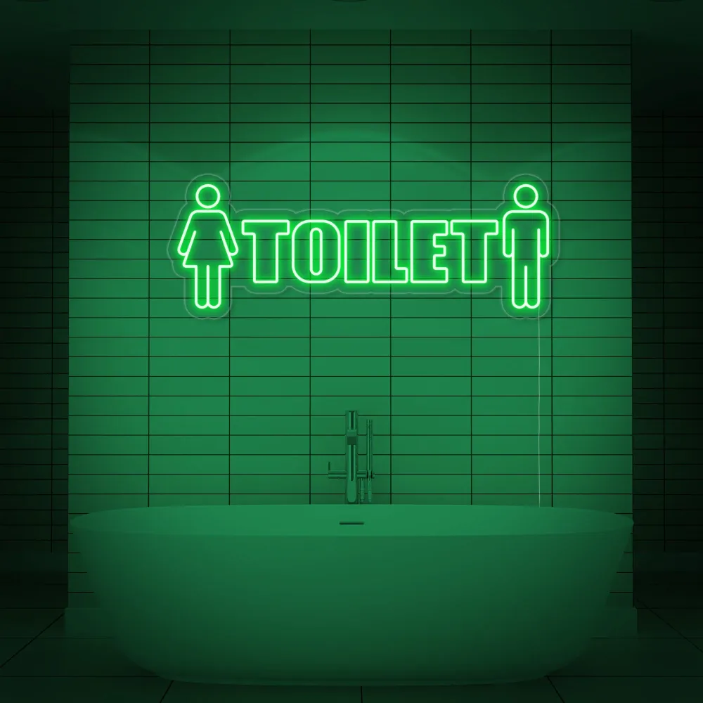 "Toilet, Man, vrouw" Neon Verlichting