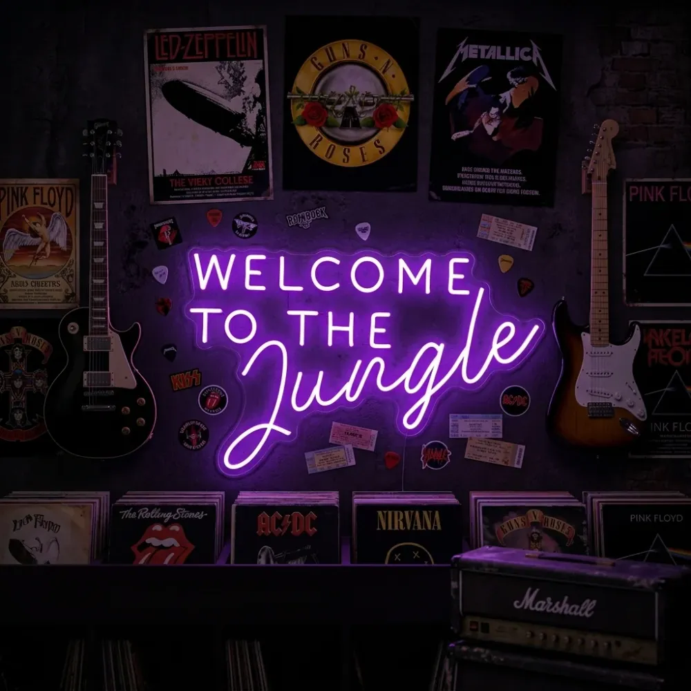 "Welcome to Jungle" Neon Verlichting