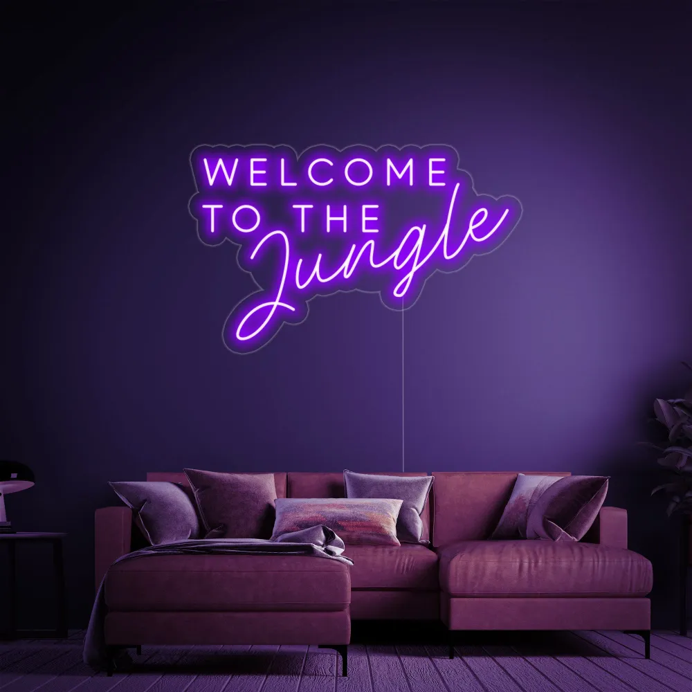 "Welcome to Jungle" Neon Verlichting