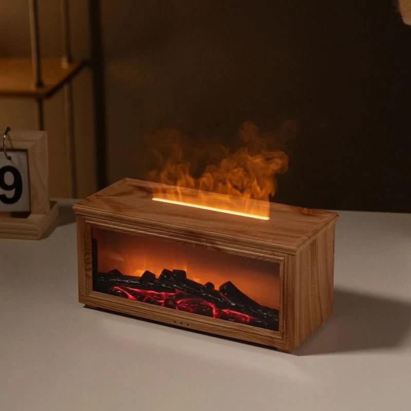 FlameAura – Aromatherapie vuurplaats diffuser met 7 kleuren Cozey Maison