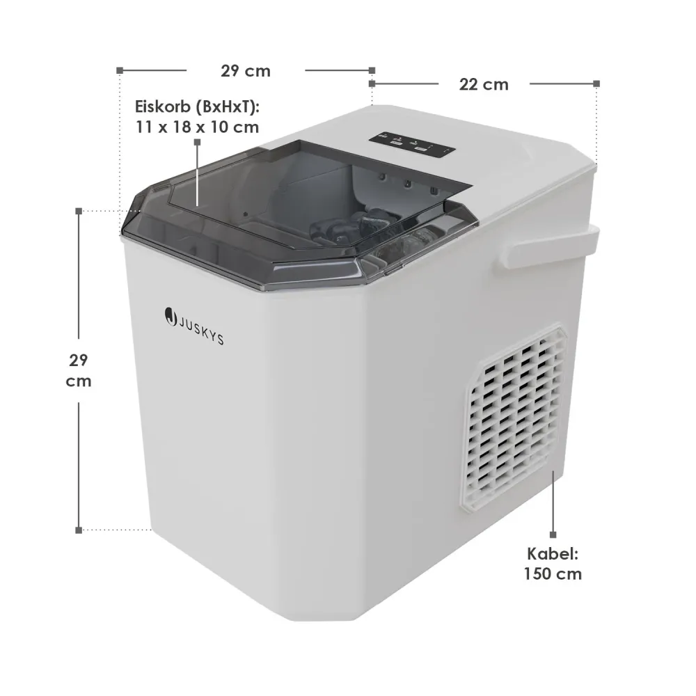 IJsblokjesmachine IceOracle - Wit Hosel
