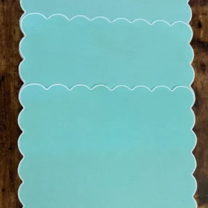TT--002 Individual Rectangular Verde Filo Blanco x 8 MCM Home