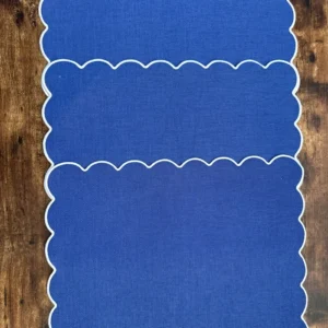 TT--005 Individual Rectangular Azul Filo Blanco x 6 MCM Home