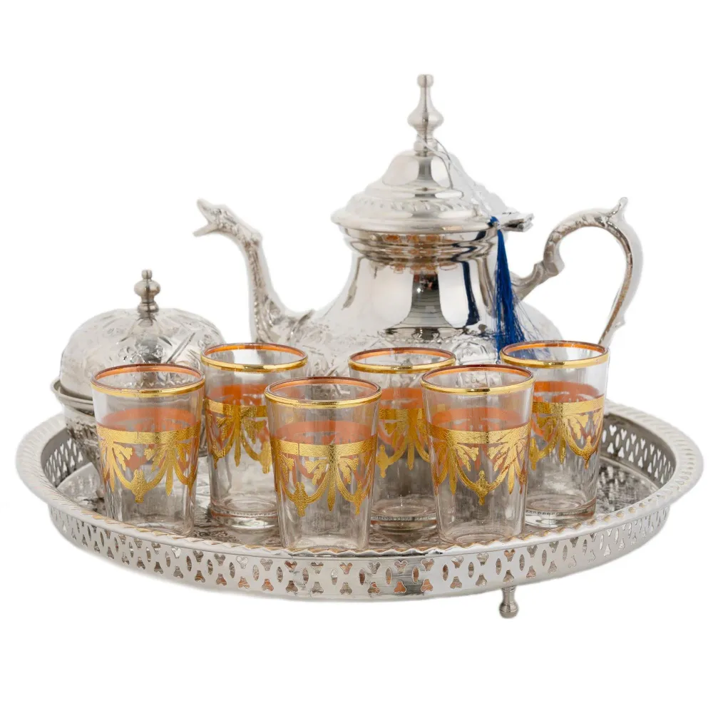 Complete Premium Arabische Theeset | Marokkaanse Theeset