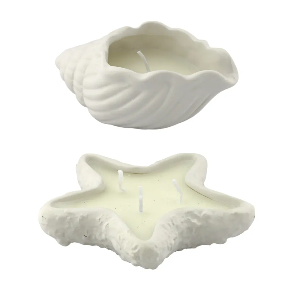 Kaars Coastal Shell & Star Ass 2