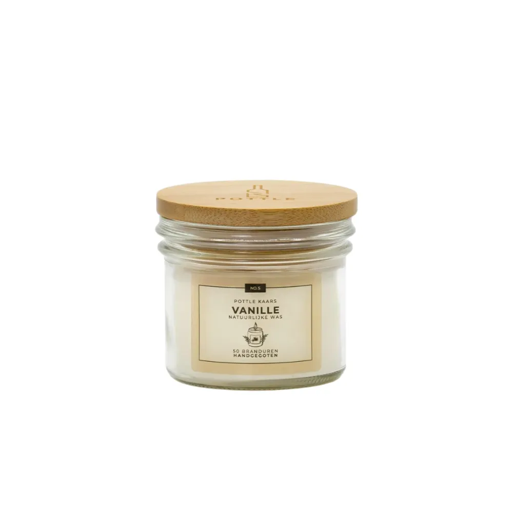 Mini duurzame geurkaars (vanille) Pottle
