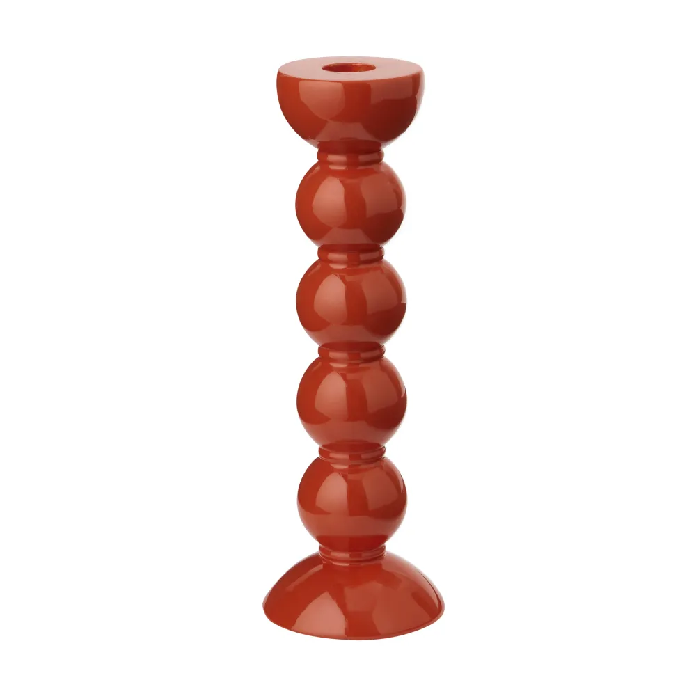 Hoge oranje spoelkandelaar - 24 cm
