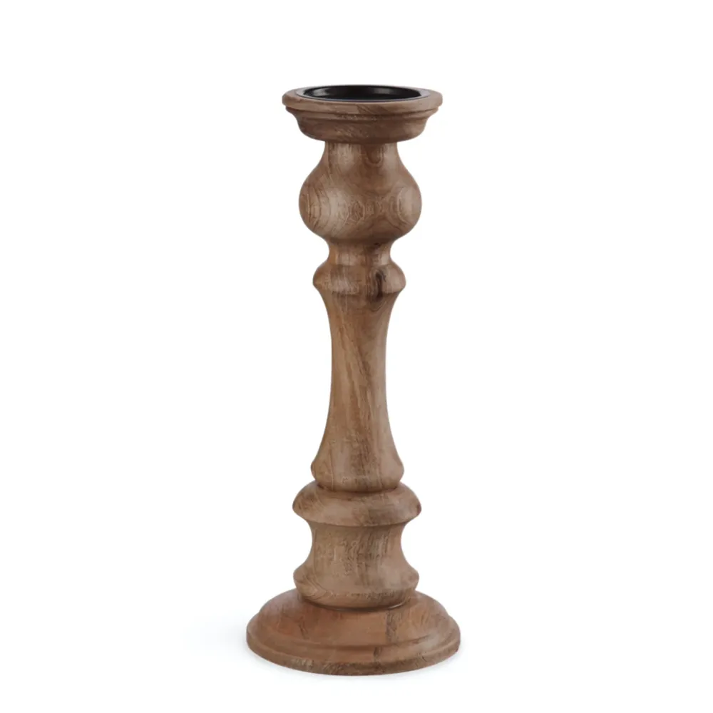 Kandelaar Hout Groot Bruin Landelijk 40 cm Jolipa