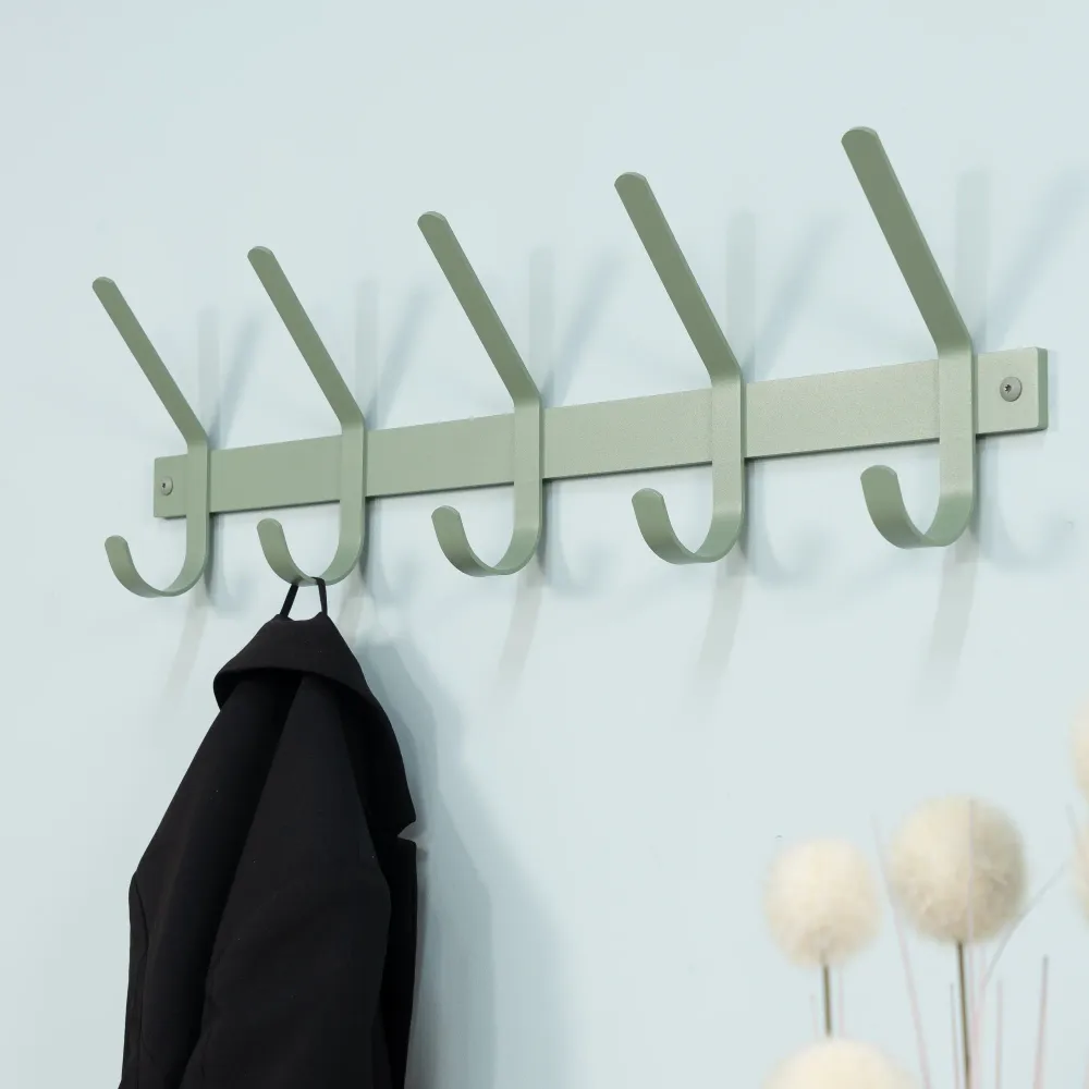 Spinder Design Dexter 5 wandkapstok Dusty Green