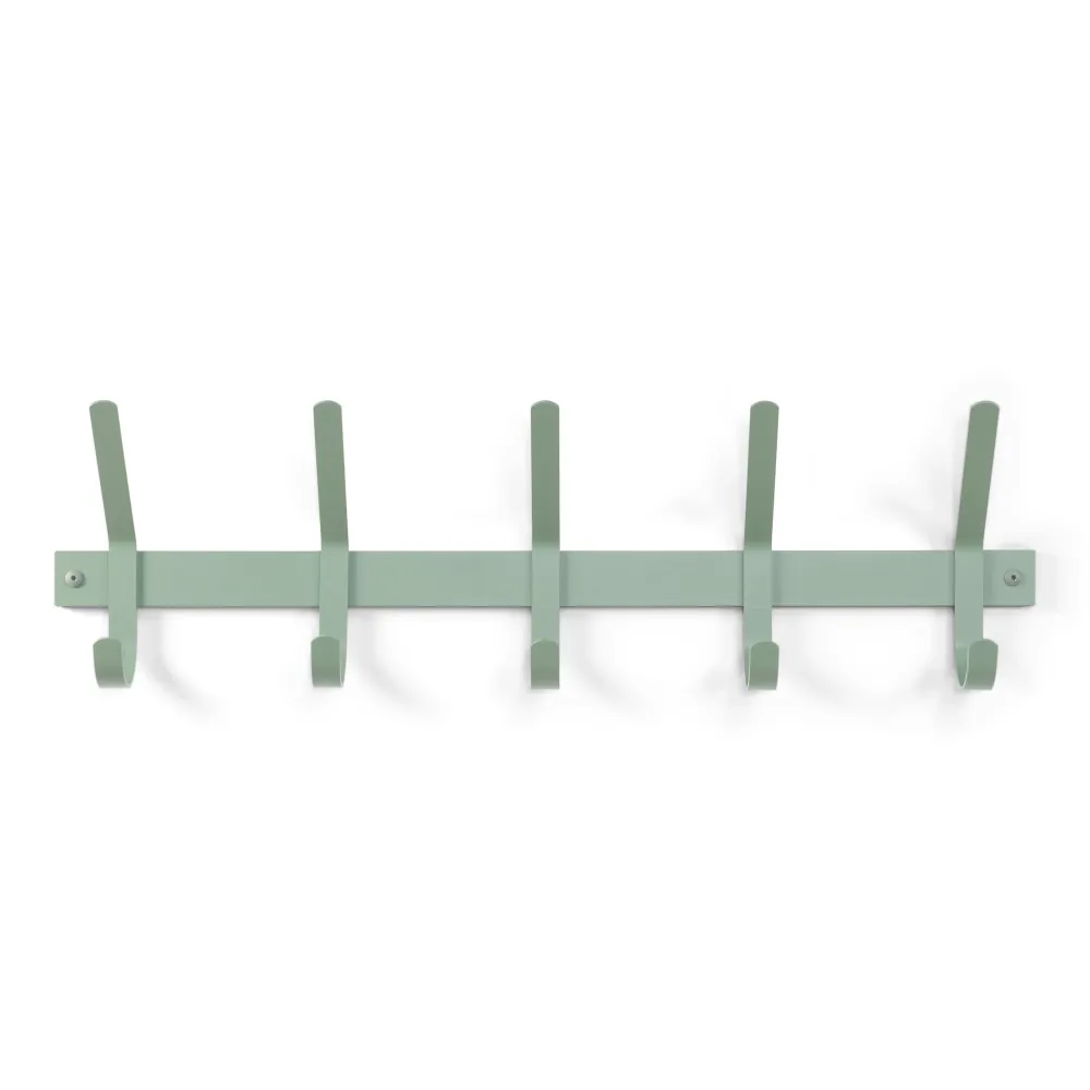 Spinder Design Dexter 5 wandkapstok Dusty Green