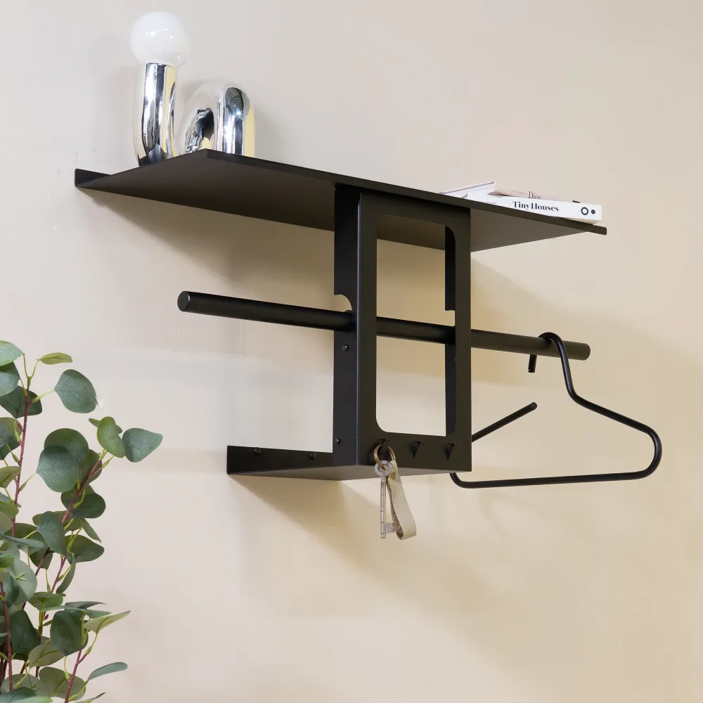 Spinder Design kapstok Luno Small 70 - Zwart