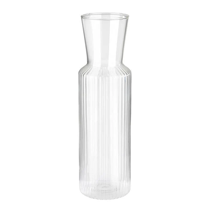 Glass Carafe -Lines- Ø 8 cm, h: 27 cm, 0,9 ltr. APS