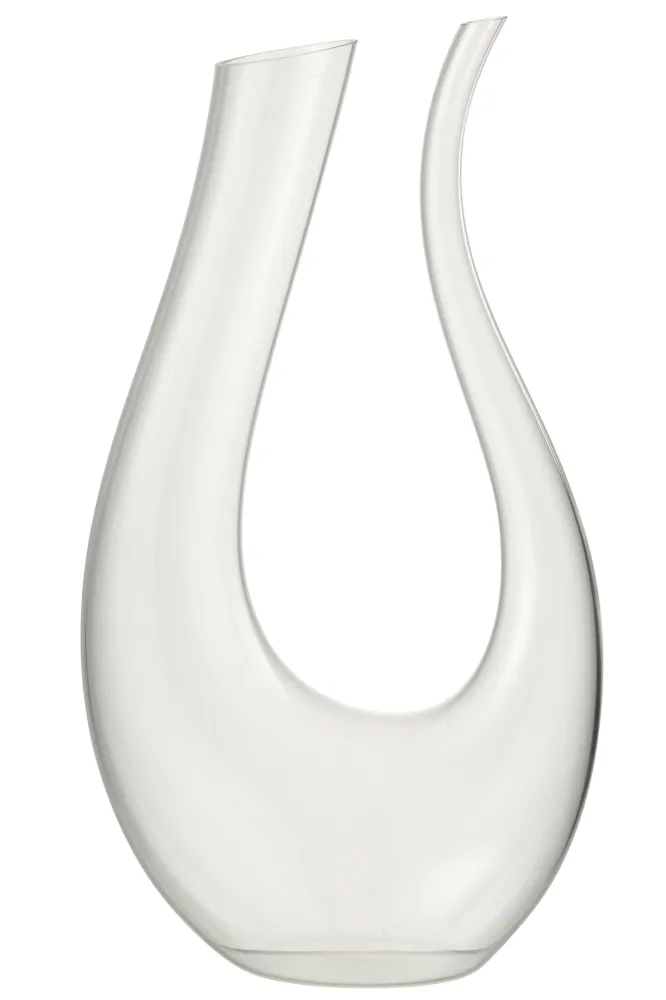 J-Line karaf U - glas - transparant