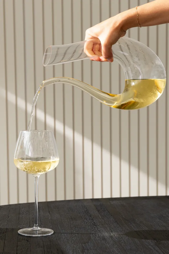 J-Line karaf U - glas - transparant