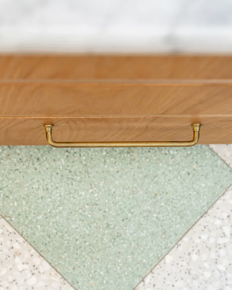 Sycamore Kastgreep medium - Antiek messing