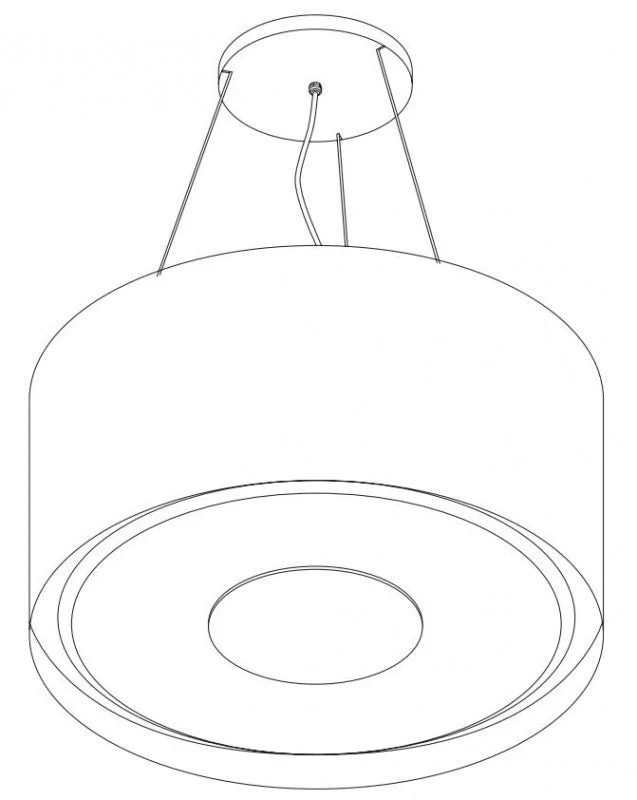 Wave 2620.200 CIRCO lamp 80cm - RVS - LEDDISC