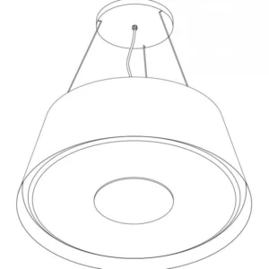 Wave 2627.100 TAPS afzuiglamp 90 cm - RVS - interne motor - LED
