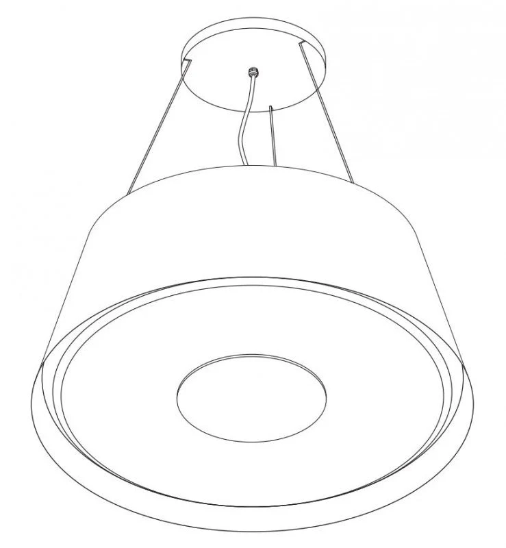 Wave 2627.100 TAPS afzuiglamp 90 cm - RVS - interne motor - LED