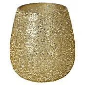 Theelichthouder - Goud, Glas