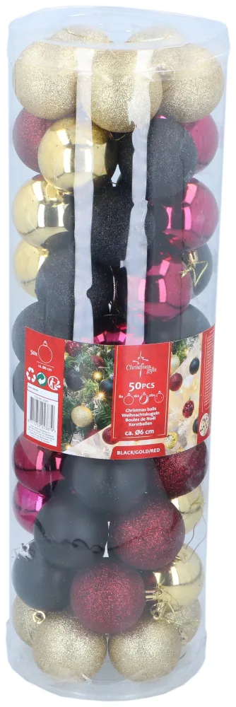 Xmas Bauble 50Pc D6Cm Christmas Gifts