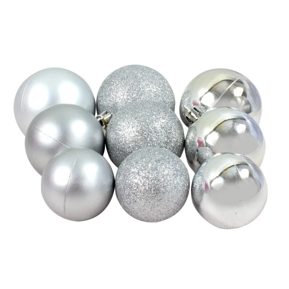 Xmas Bauble (70) Ass Silver Pl Christmas Gifts