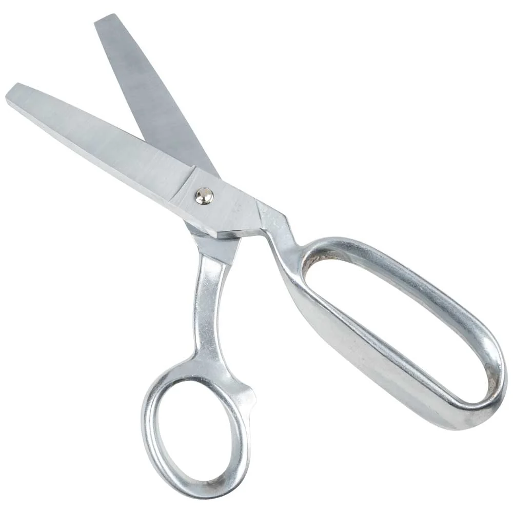 BESCHEIDEN TOOLS 10" Serrated Extra Blunt Bent Trimmer w/ Large Ring