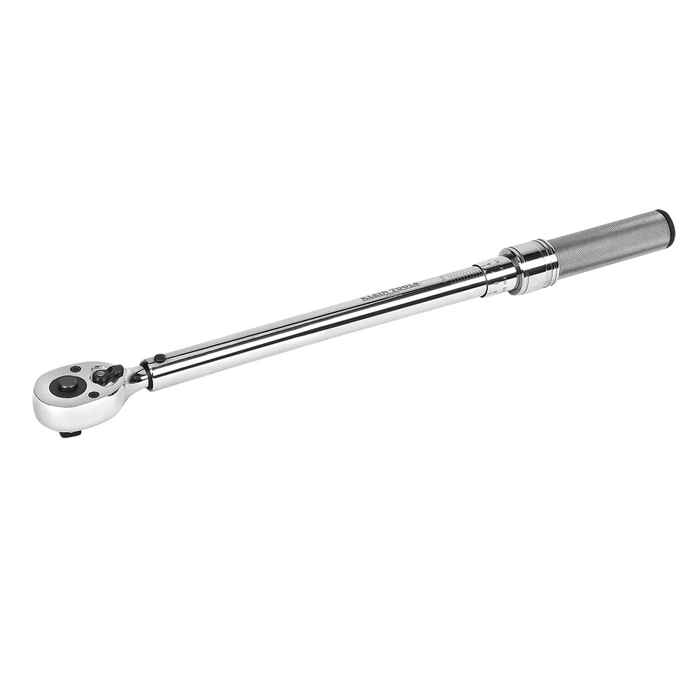 KLEIN TOOLS 3/8" Torque Wrench Square Drive, 14" Length