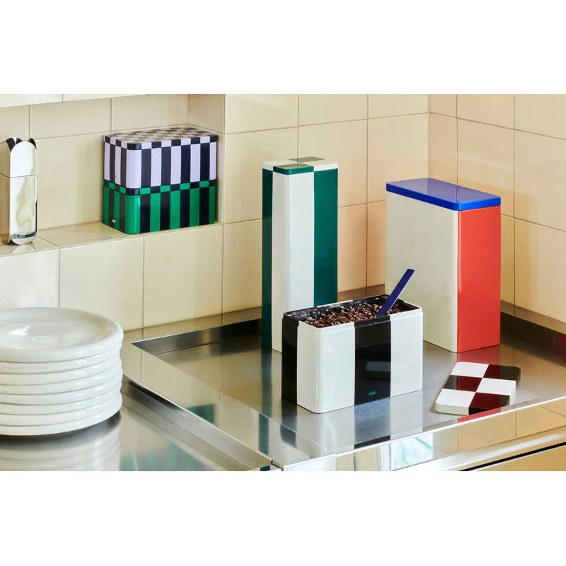 Opbergblik Tin | medium | zwart/ecru | HAY