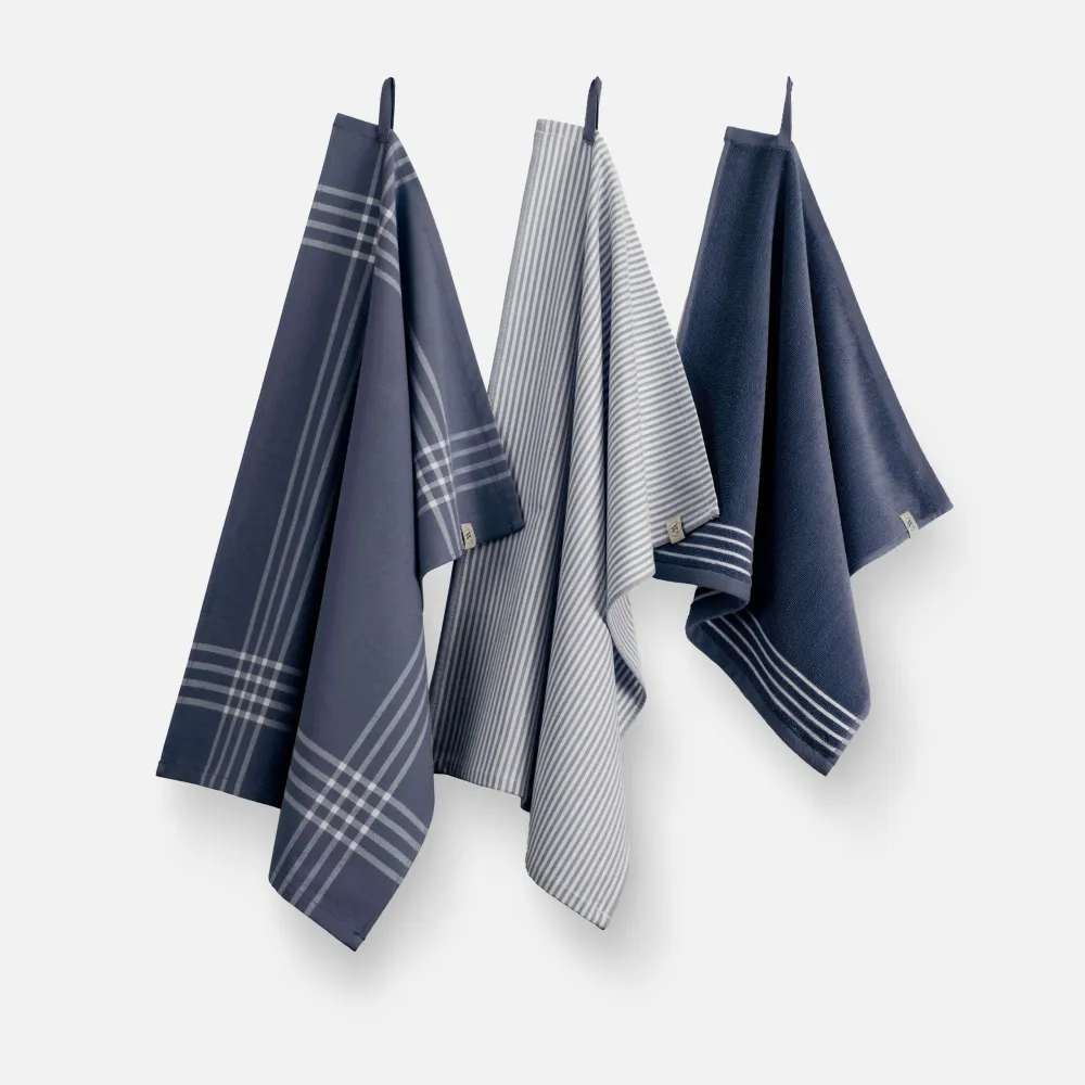 Keukenset Superior Kitchen Set Blauw / Wit 2x 50x70 + 1x 50x50 Walra