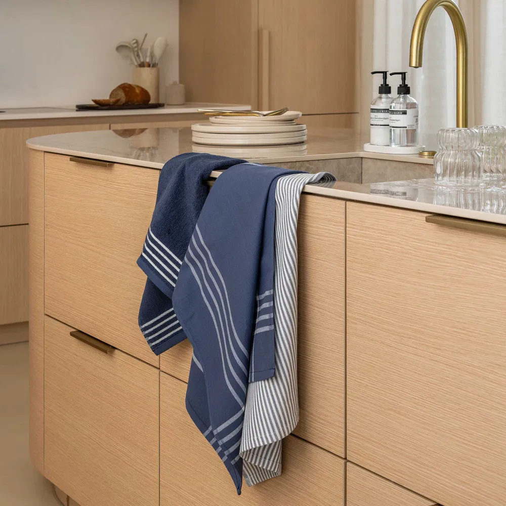 Keukenset Superior Kitchen Set Blauw / Wit 2x 50x70 + 1x 50x50 Walra