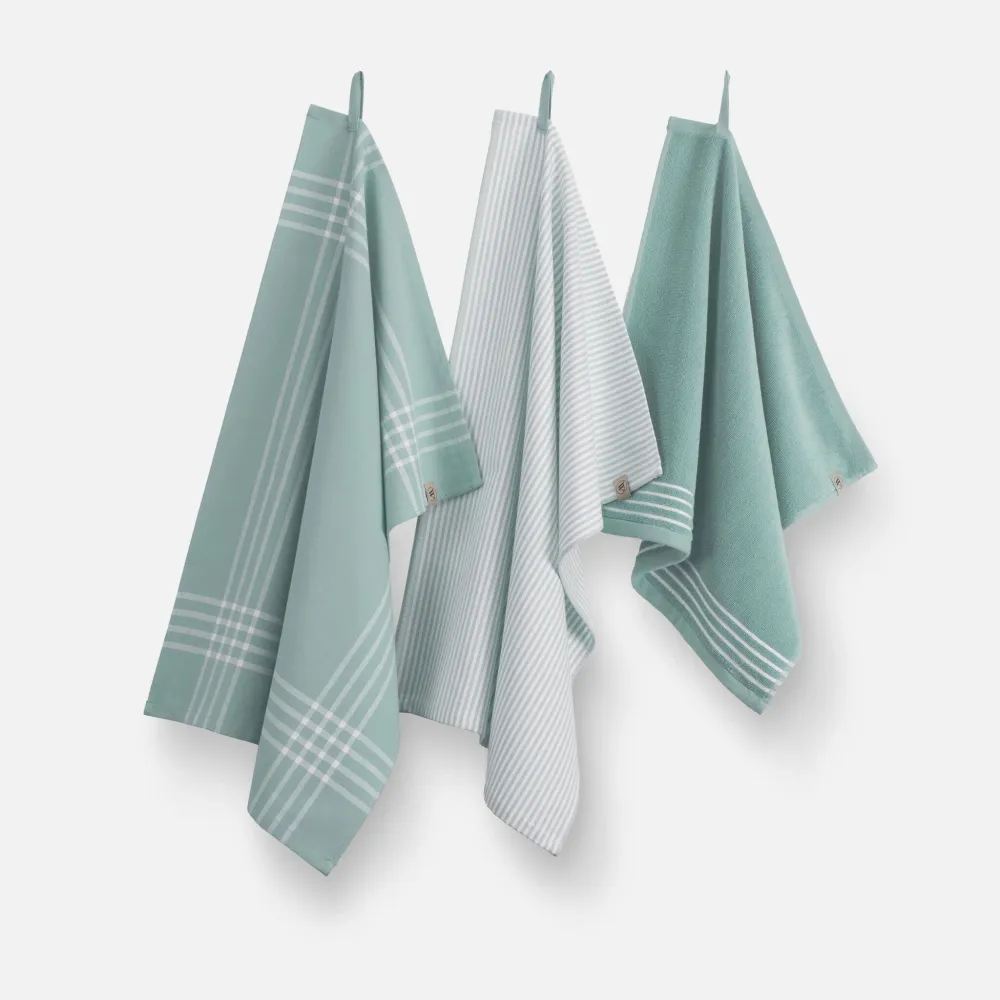 Keukenset Superior Kitchen Set Jade / Wit 2x 50x70 + 1x 50x50 Walra