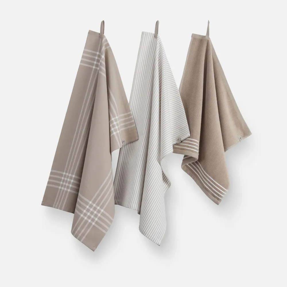 Keukenset Superior Kitchen Set Taupe / Wit 2x 50x70 + 1x 50x50 Walra