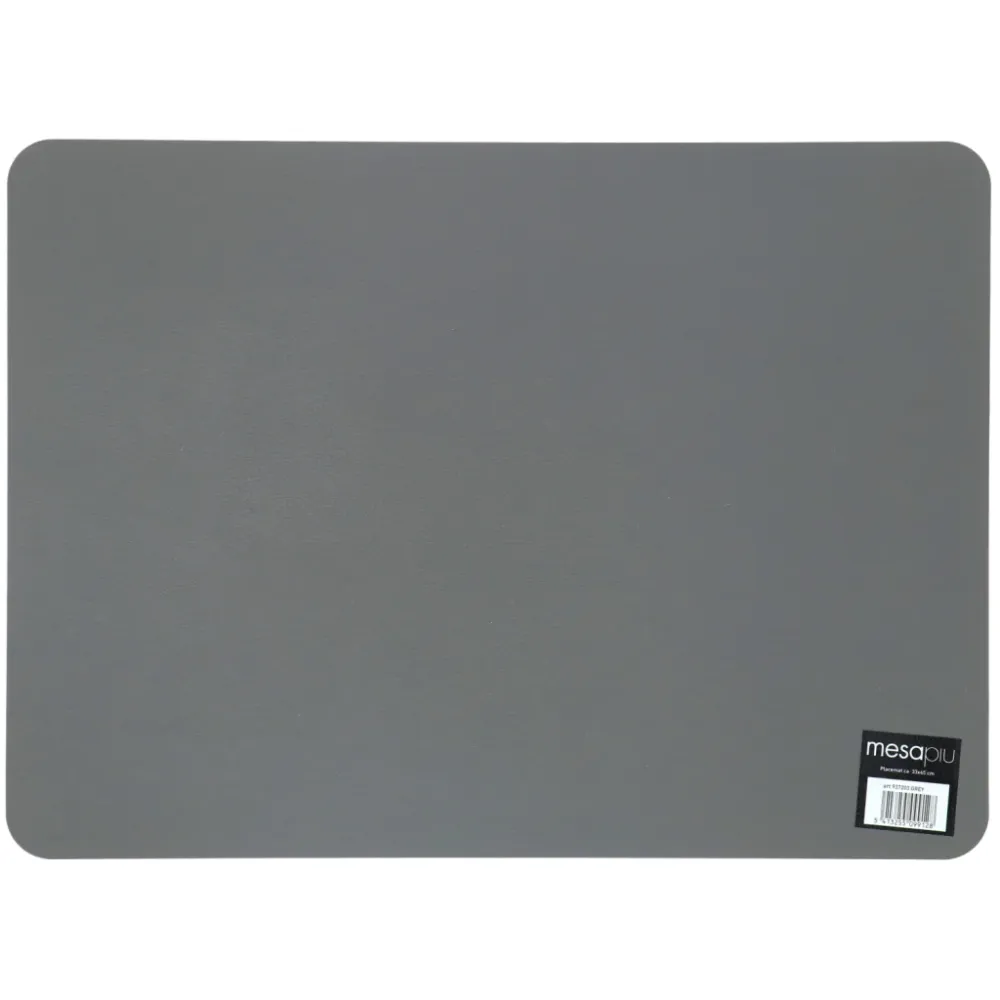 Mesapiu Placemat Lederlook Grey 45X33 Cm