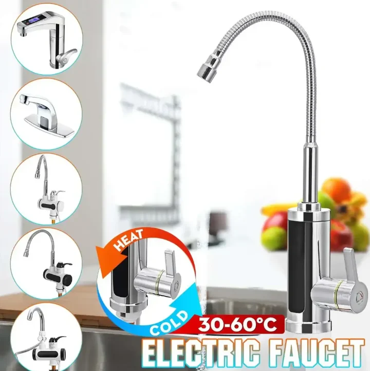 3000W Elektrische Instant Warmwaterkraan Keuken Glowblend